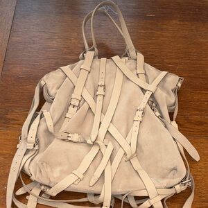 Alexander Wang Kirsten Bag Suede Leather Shoulder Strap Tote